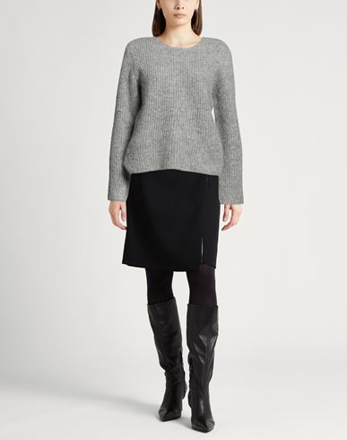 Woman Sweater Grey Size 2 Wool, Mohair wool, Polyamide
