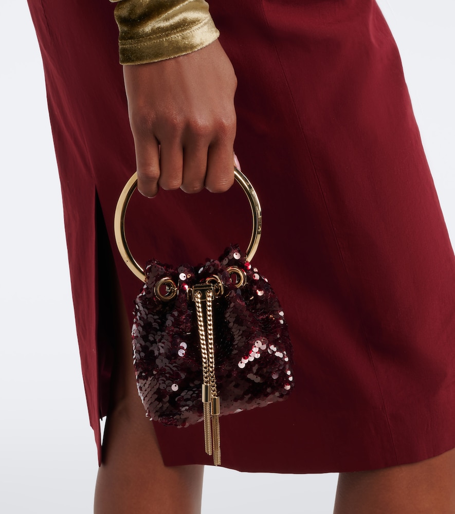 Bon Bon Micro sequined bucket bag