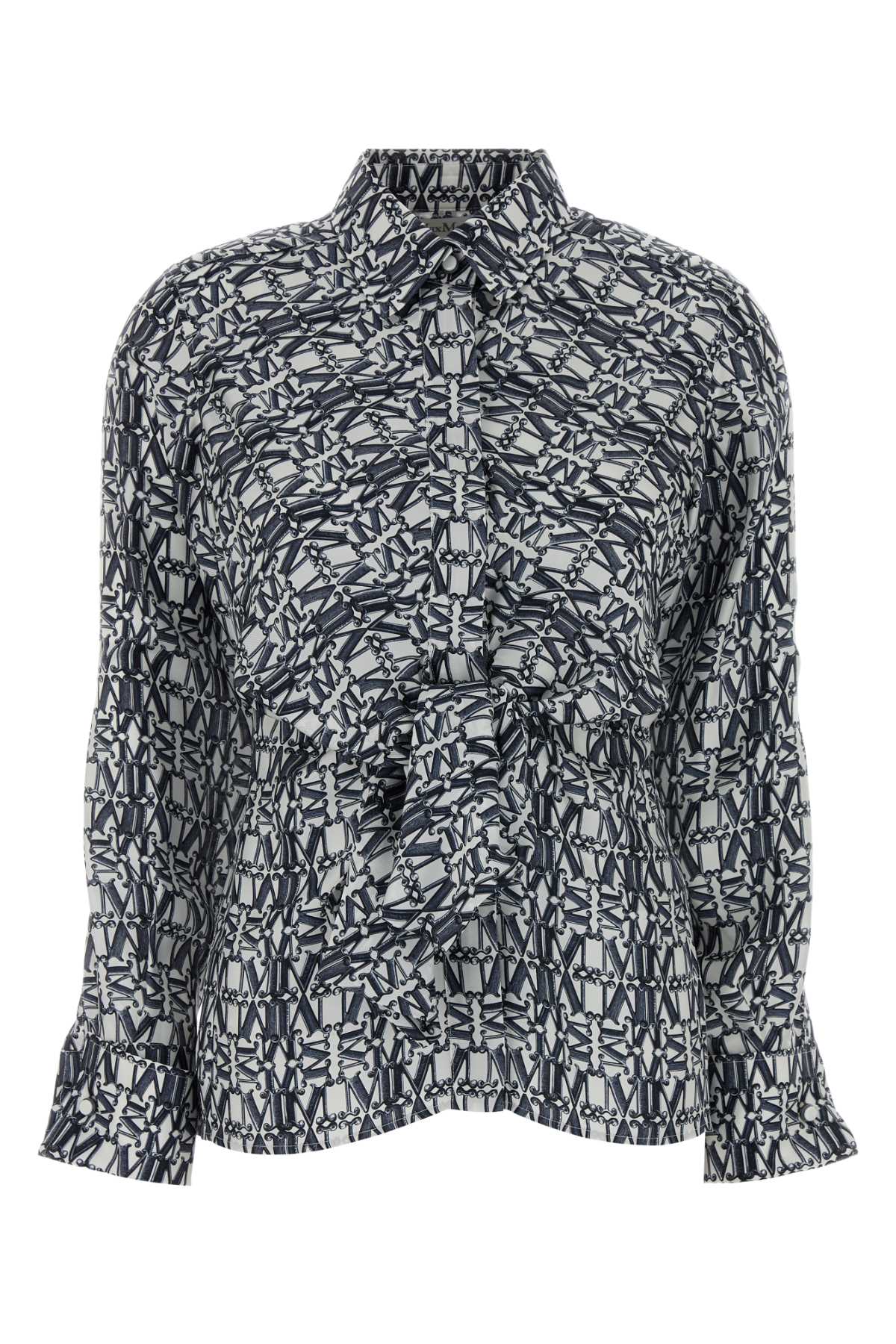 Printed Silk Shirt — Multicolor