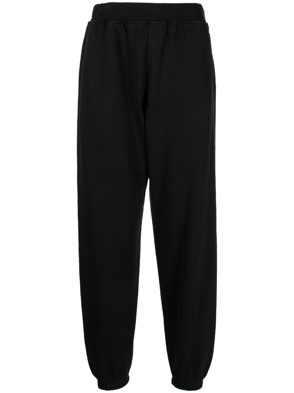 Logo-print cotton pants - Black
