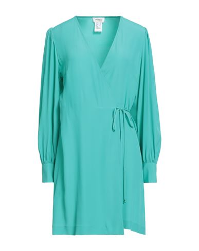 Woman Mini dress Turquoise Size 4 Acetate, Silk