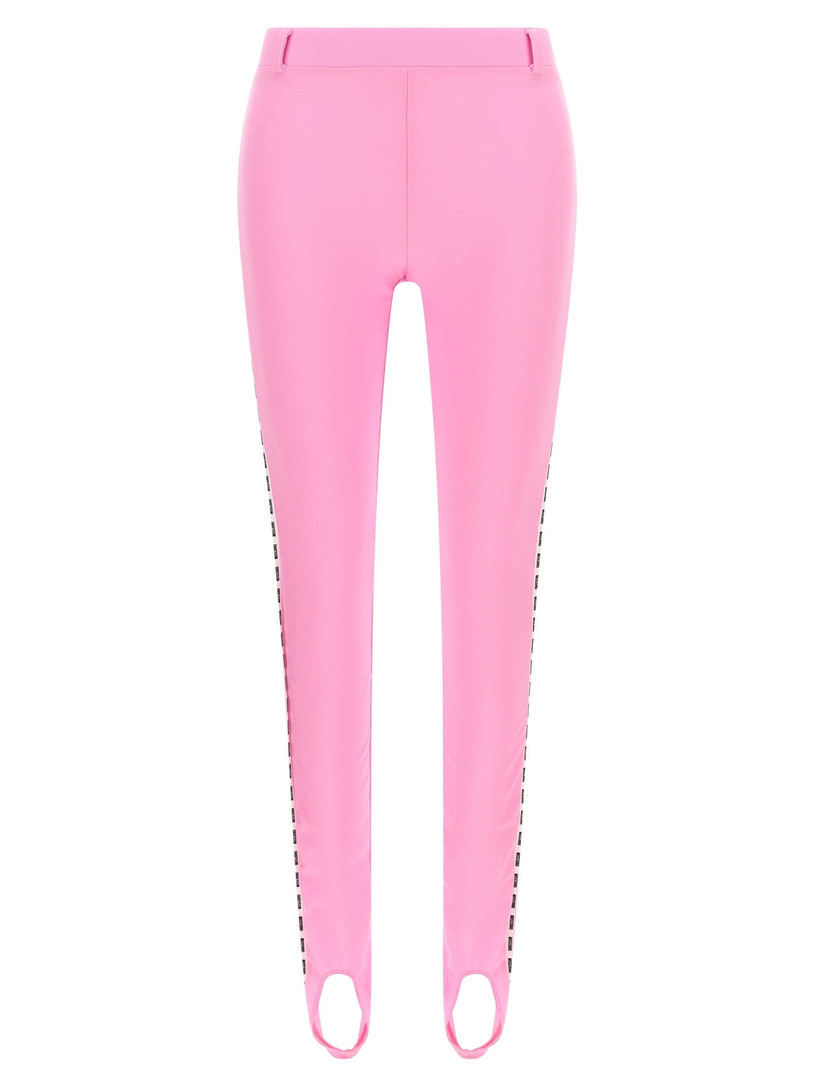Logo-Striped Stretch Lycra Leggings — Pink