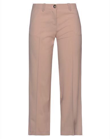 Alysi Woman Pants Light brown Size 6 Virgin Wool, Lycra