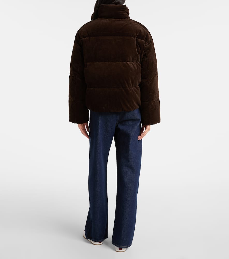 Cotton corduroy down jacket