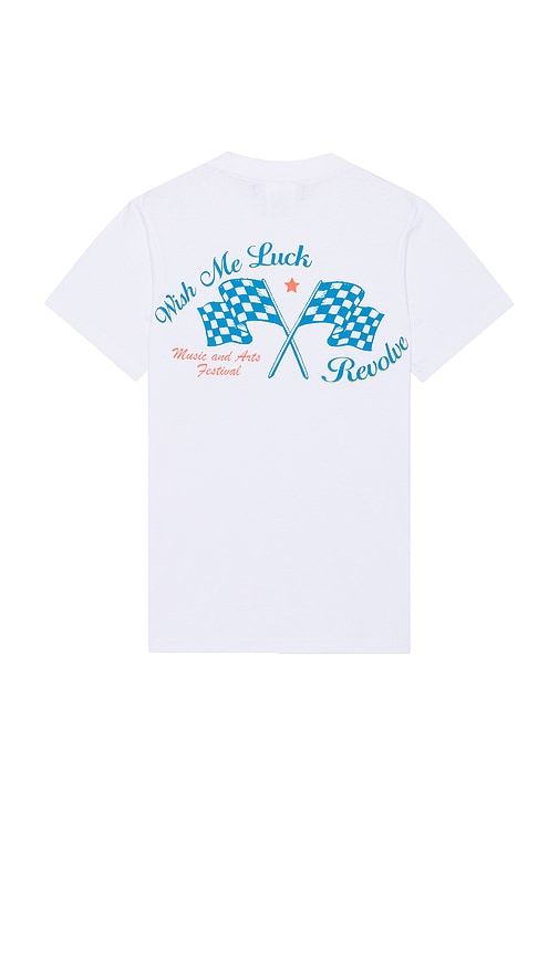 Wish Me Luck x REVOLVE First Pick T-Shirt in White.  XL/1X. Also in L