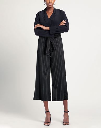 Woman Pants Black Size M Polyester, Elastane, Viscose
