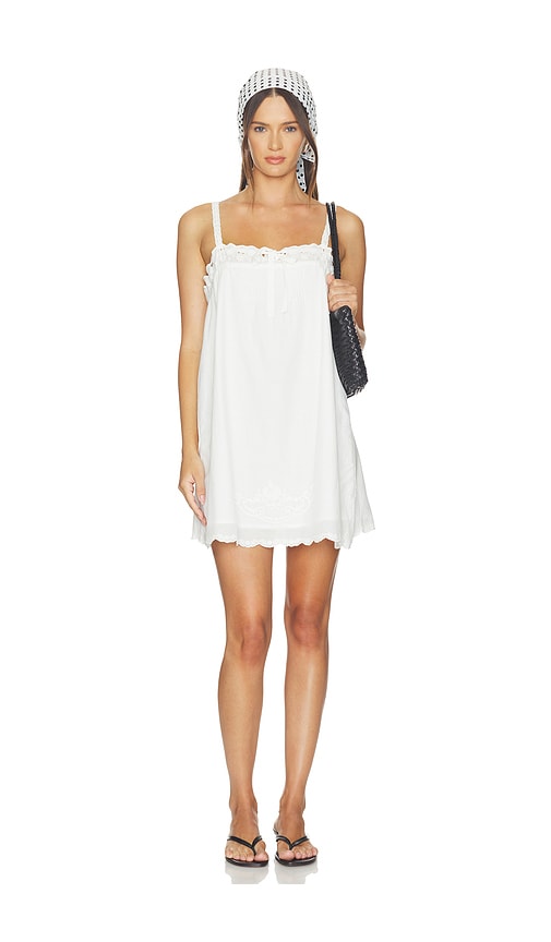 SPELL Vintage Petticoat Mini Dress in White. XS. Also in