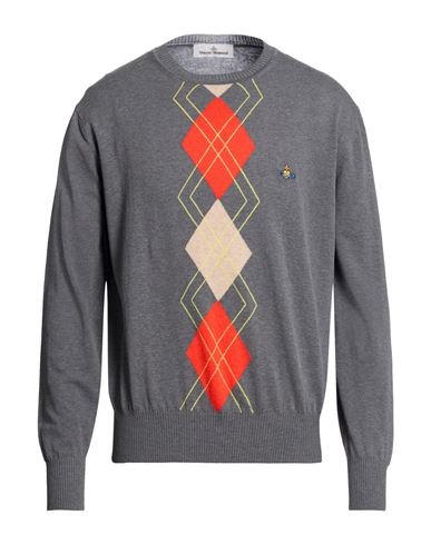 Man Sweater Grey Size M Cotton, Wool
