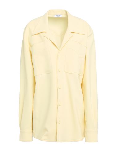 Woman Shirt Yellow Size 10 Polyester, Elastane