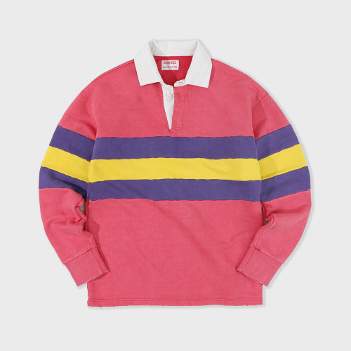 Vintage outdoor rugby shirt. Red