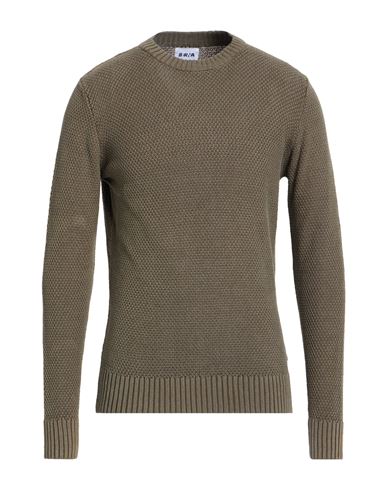 Man Sweater Khaki Size L Cotton