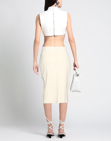 Woman Midi skirt Ivory Size M Viscose, Polyester