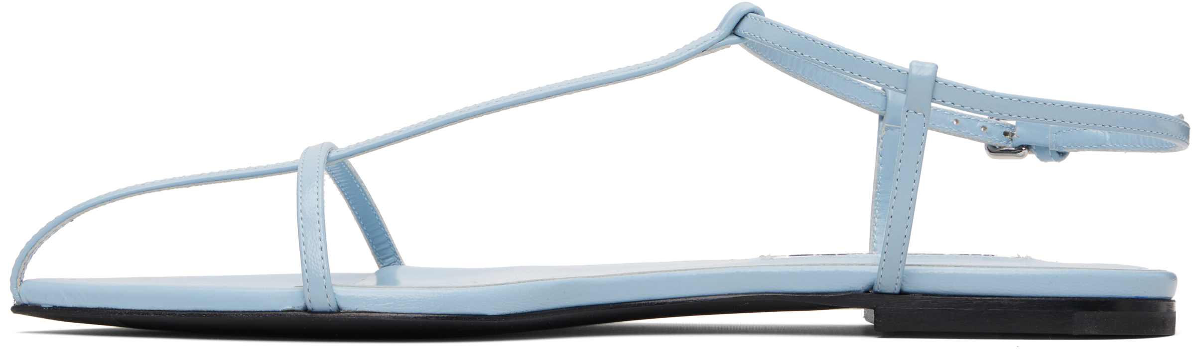 Blue Cage Flat Sandals