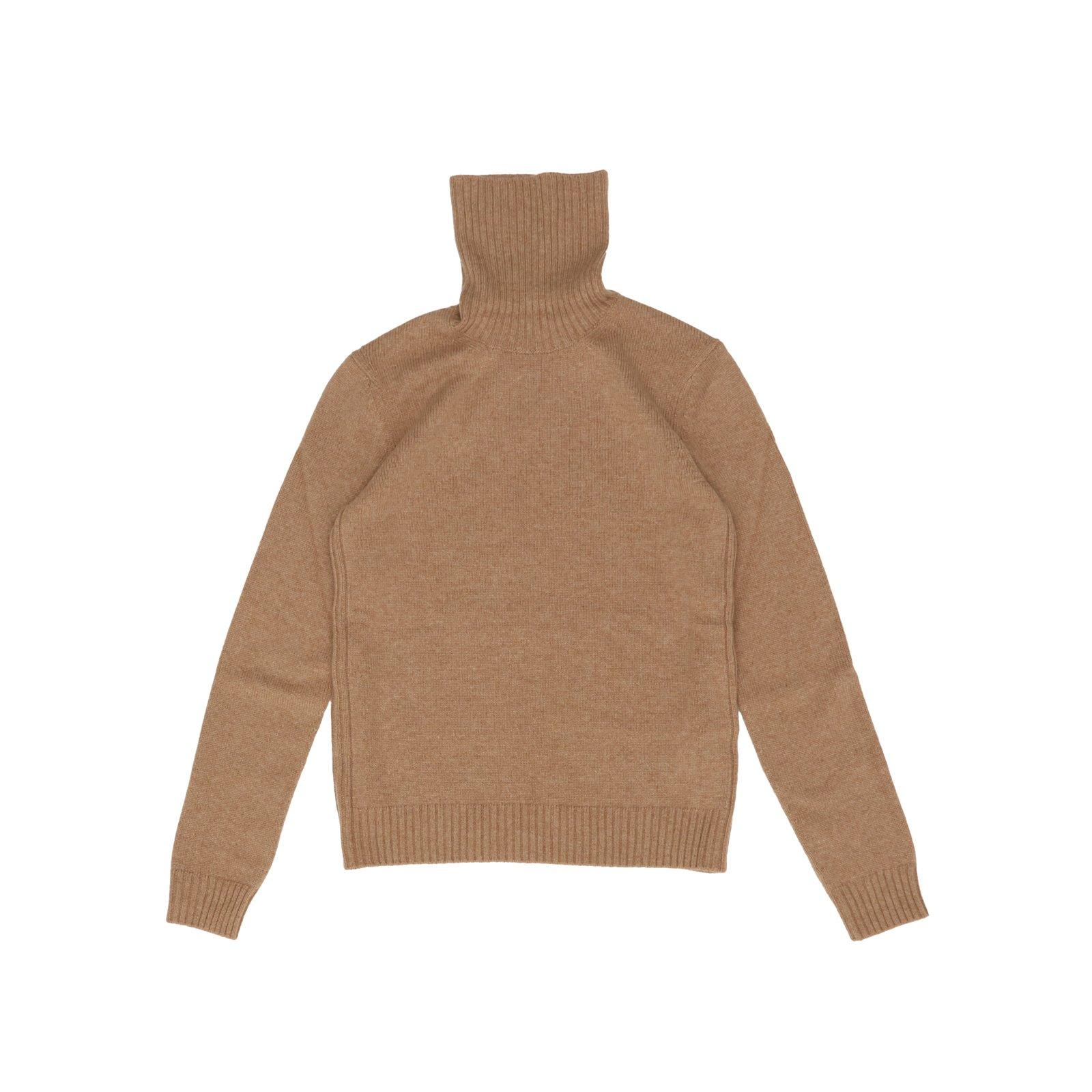 Roll-neck cashmere jumper - Brown
