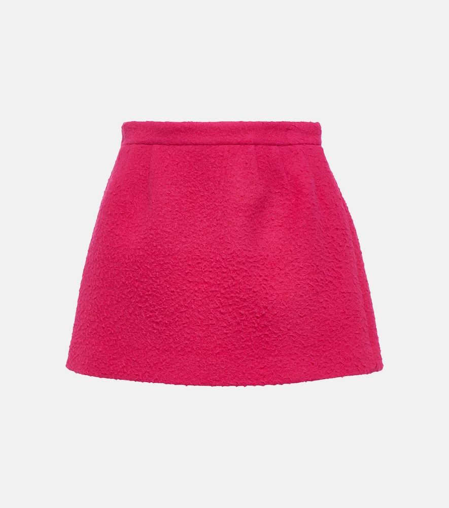 Virgin wool miniskirt