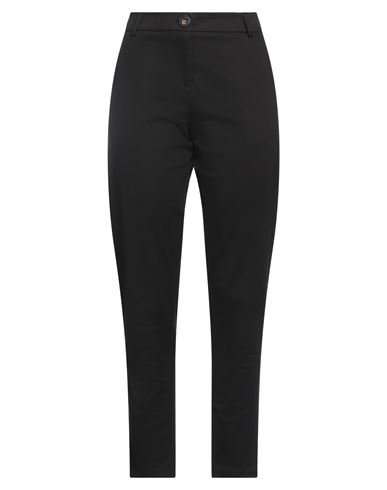 Woman Pants Black Size 10 Cotton, Elastane