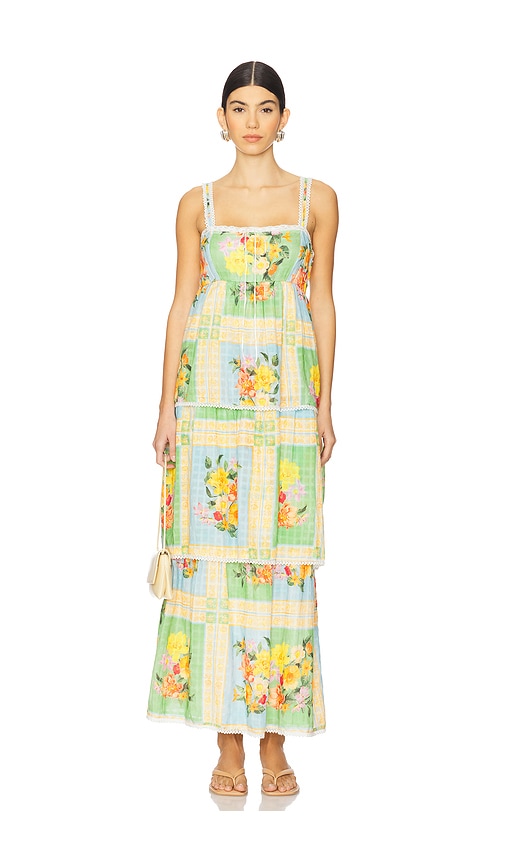 Show Me Your Mumu MIDI-KLEID PEYTON in Green. Größe XS. Also in L, M