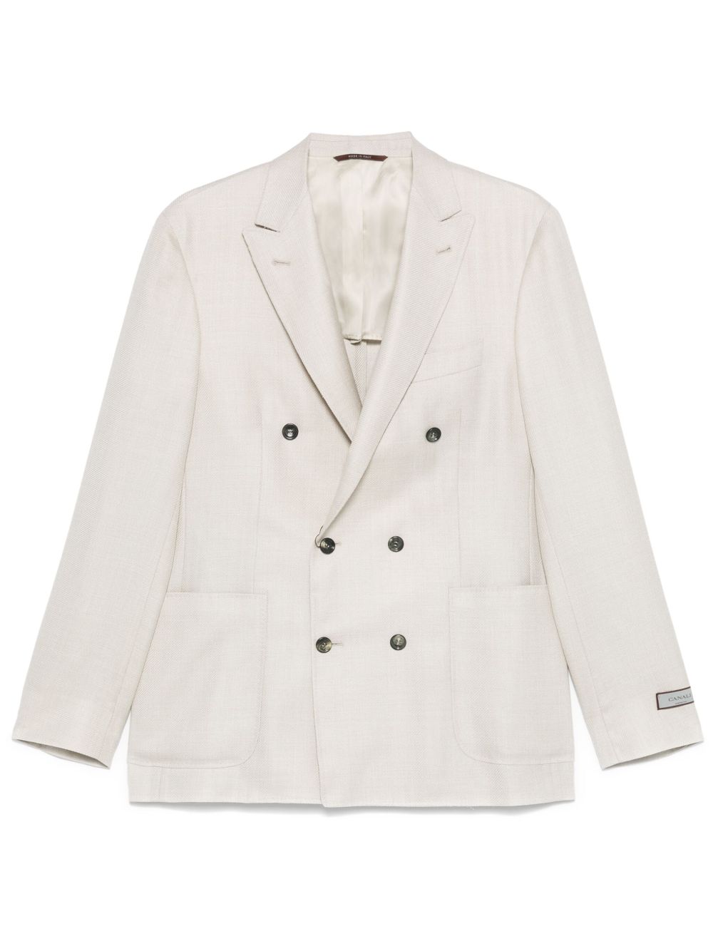 Double-breasted blazer - Neutrals