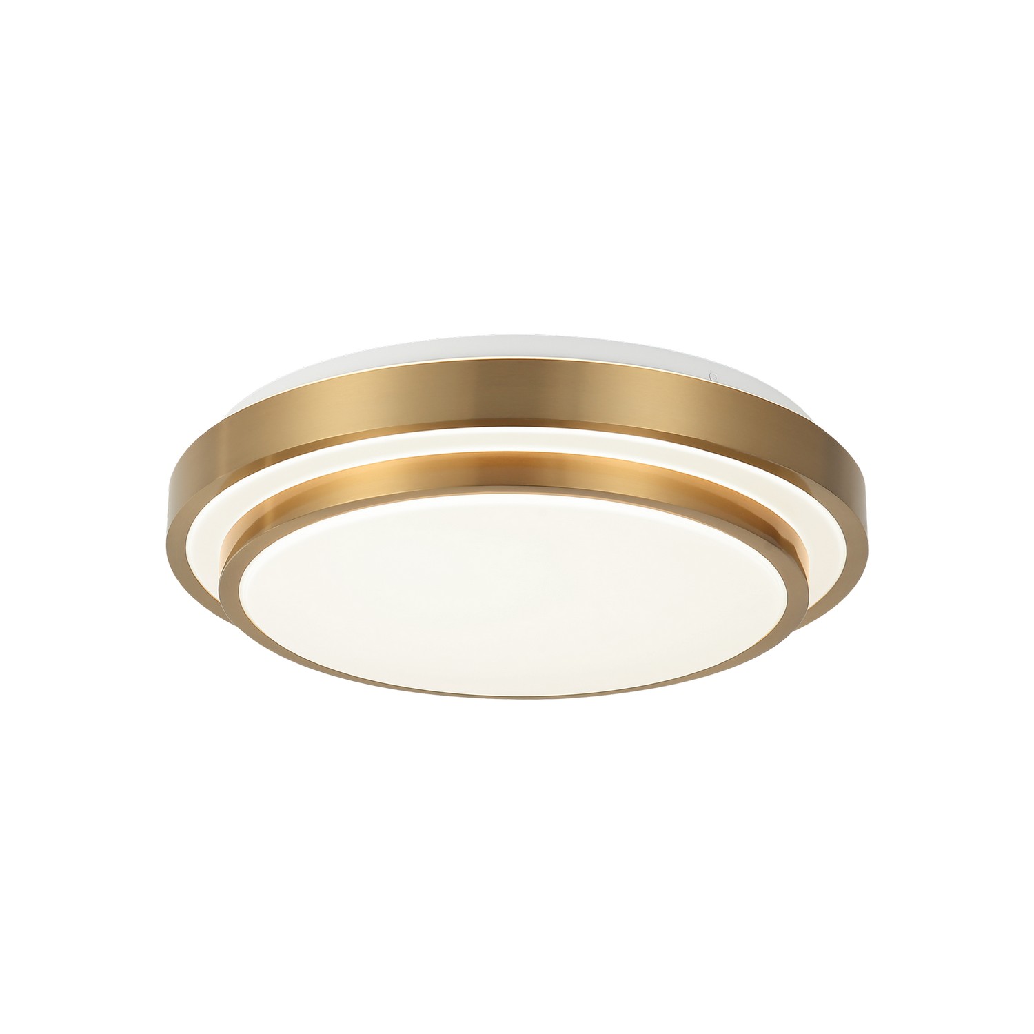 Aged Gold Brass Flush Mount from the Helix Collection