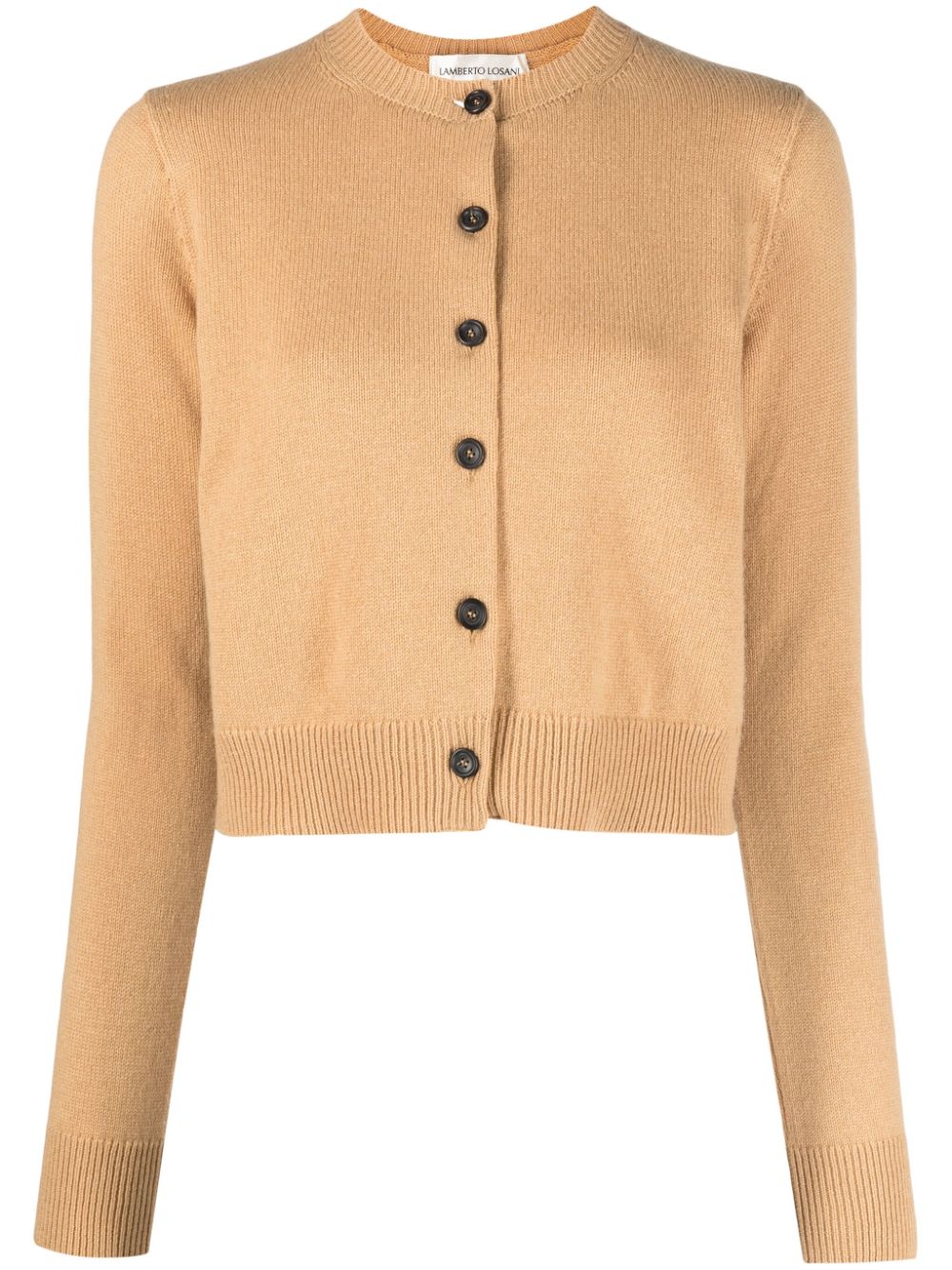 Button-up cashmere cardigan - Yellow