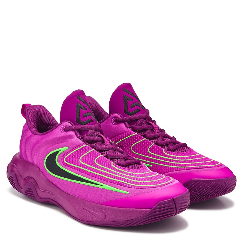 Kids' Giannis Immortality 4 Basketball Shoe Little/Big Kid Shoes (Purple/Green)