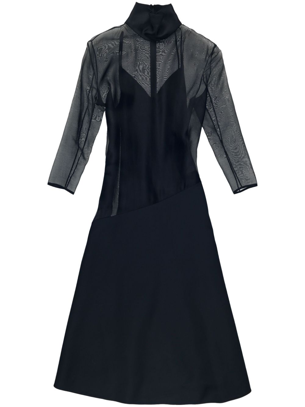 Bellamy silk midi dress - Black
