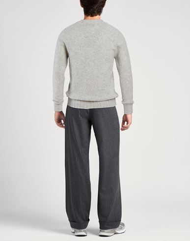 Man Sweater Light grey Size 38 Wool
