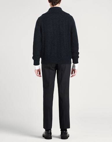 Man Cardigan Navy Size 38 Alpaca wool, Cotton, Wool