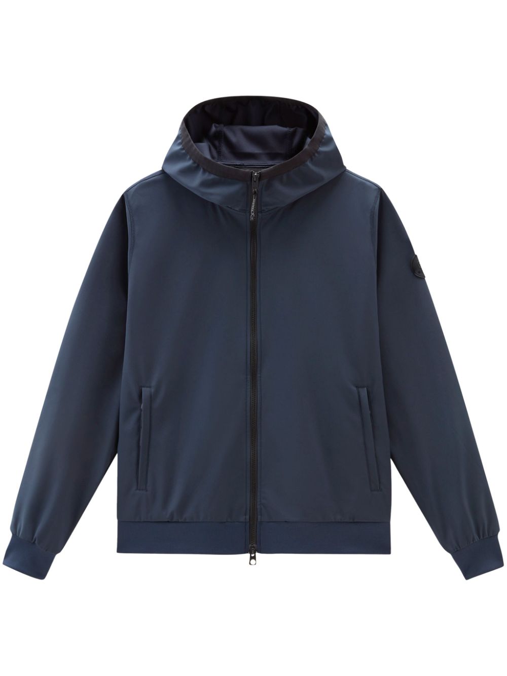 Logo-appliqué hoodie - Blue