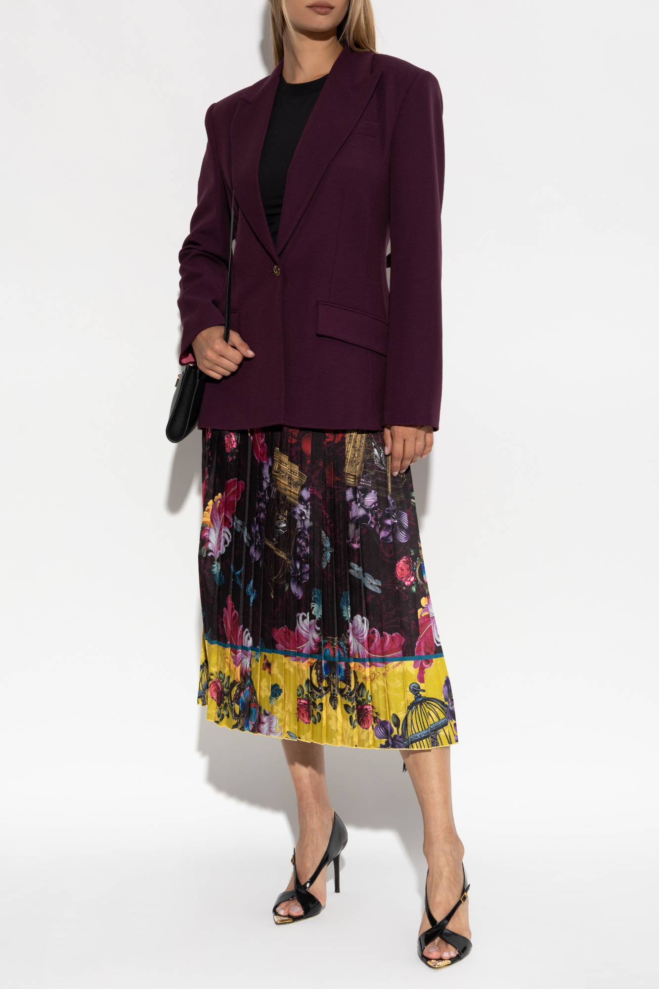 Blazer With Pockets, Women's, Burgundy