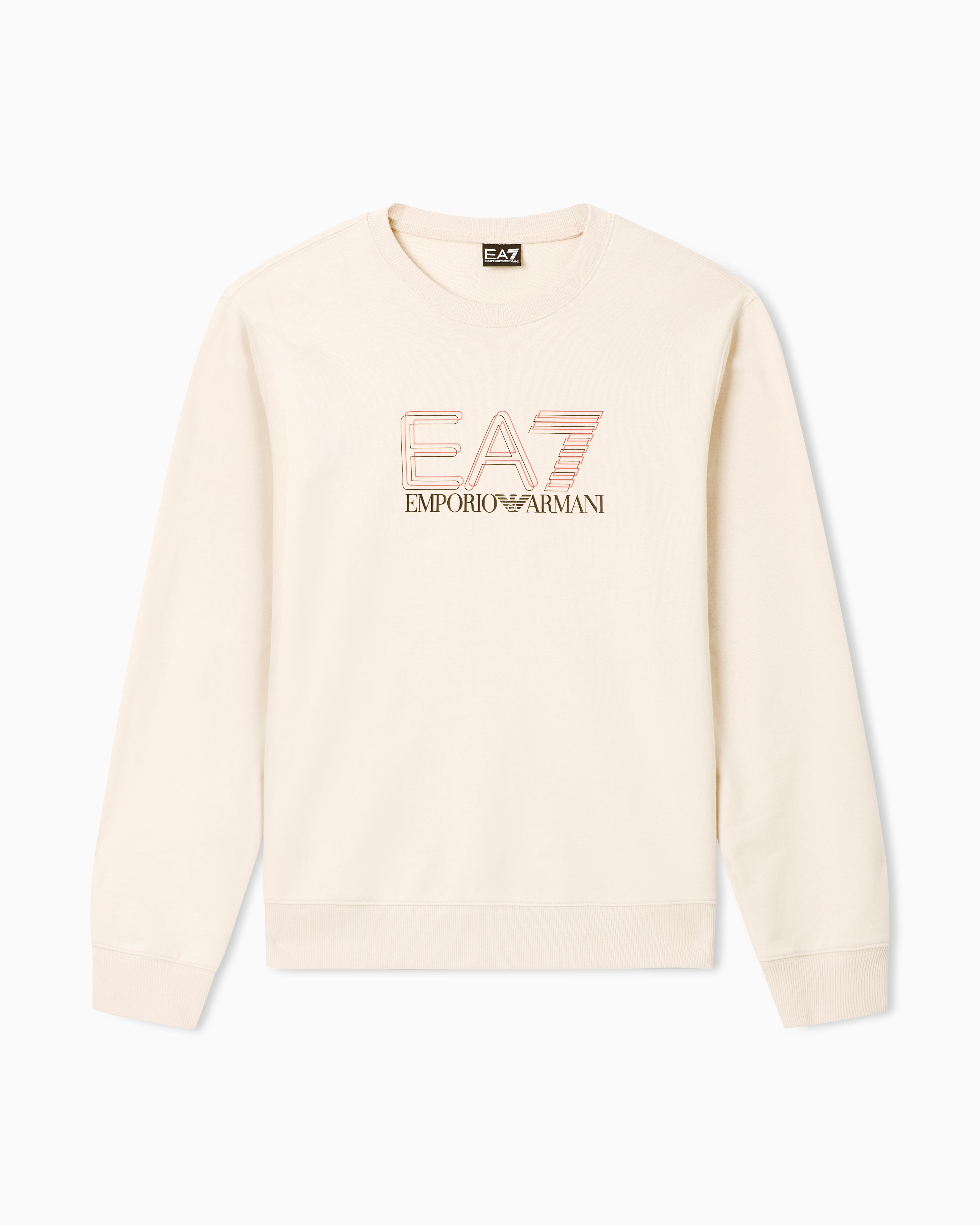 Visibility cotton zip-up sweatshirt with logo