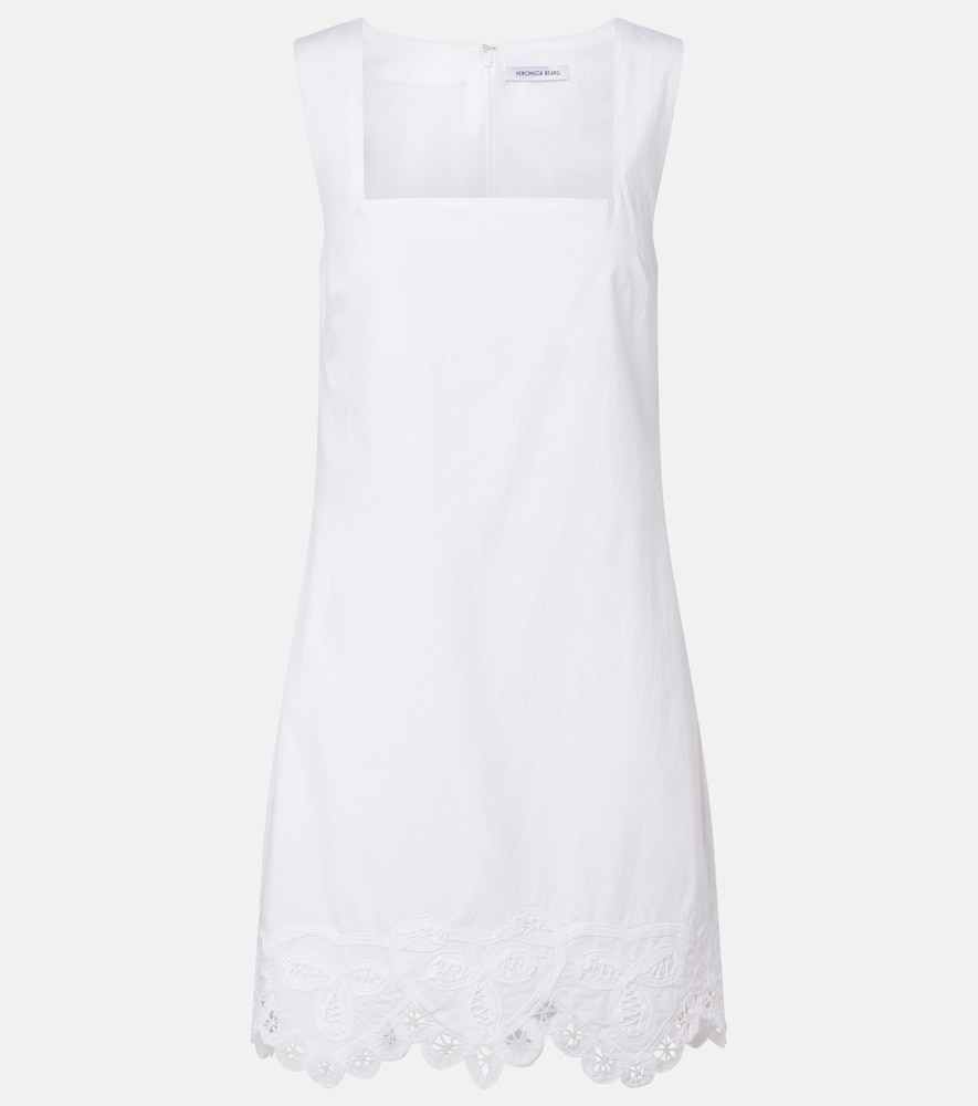 Shanice embroidered cotton minidress