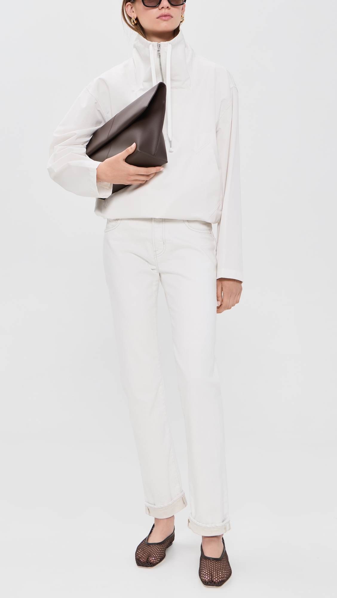 Slim Straight Jeans White