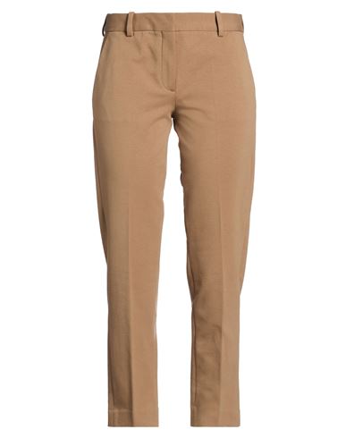 Woman Pants Light brown Size 4 Cotton, Lycra