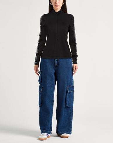 Woman Sweatshirt Black Size XS Polyamide, Elastane