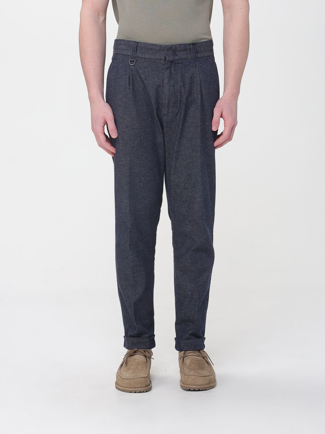 Pants Men color Blue