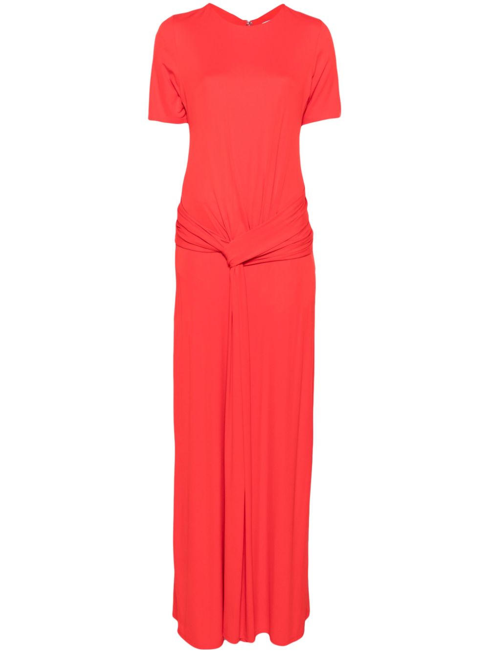 Draped maxi dress - Red