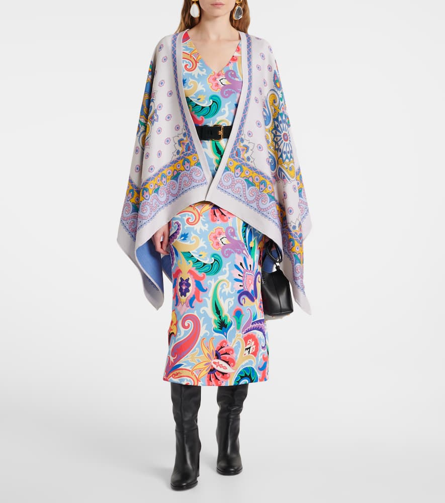Paisley midi dress