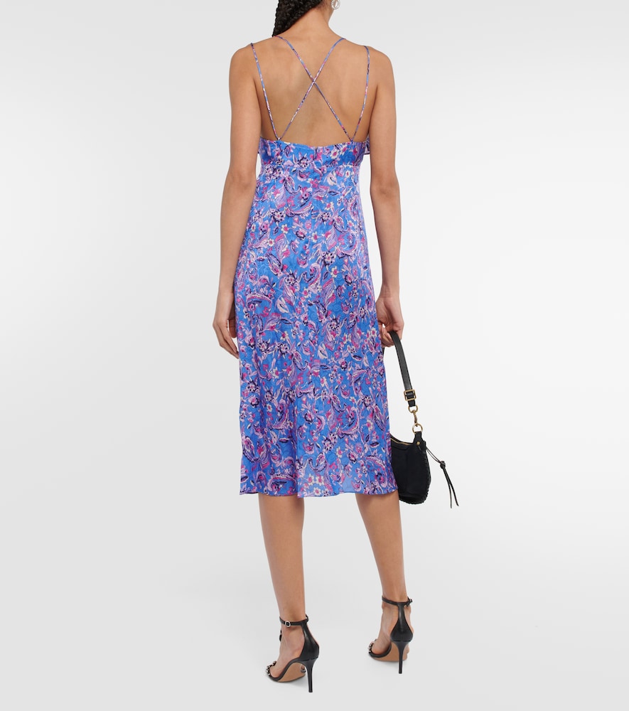 Paysa printed silk-blend midi dress