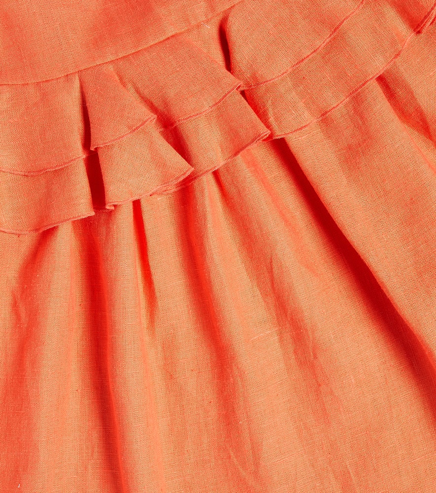 Ruffled cotton dress