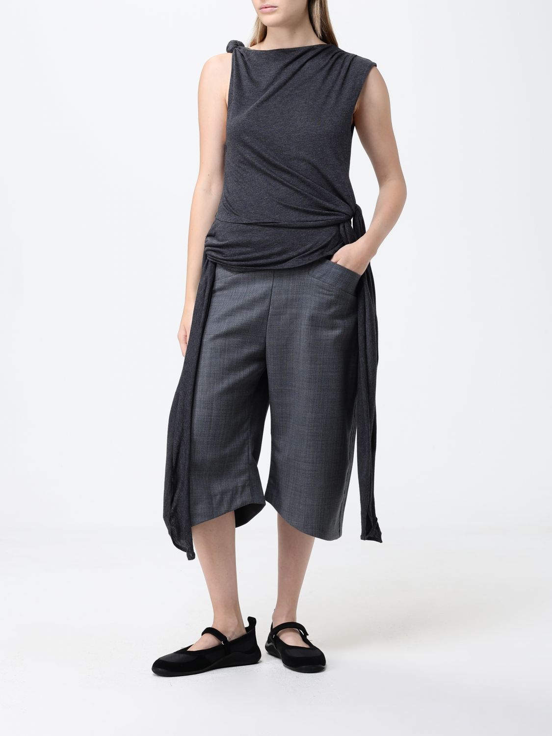 Top Woman color Grey