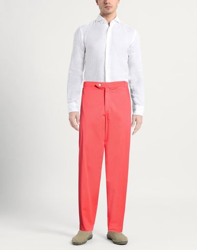 Man Pants Tomato red Size S Cotton
