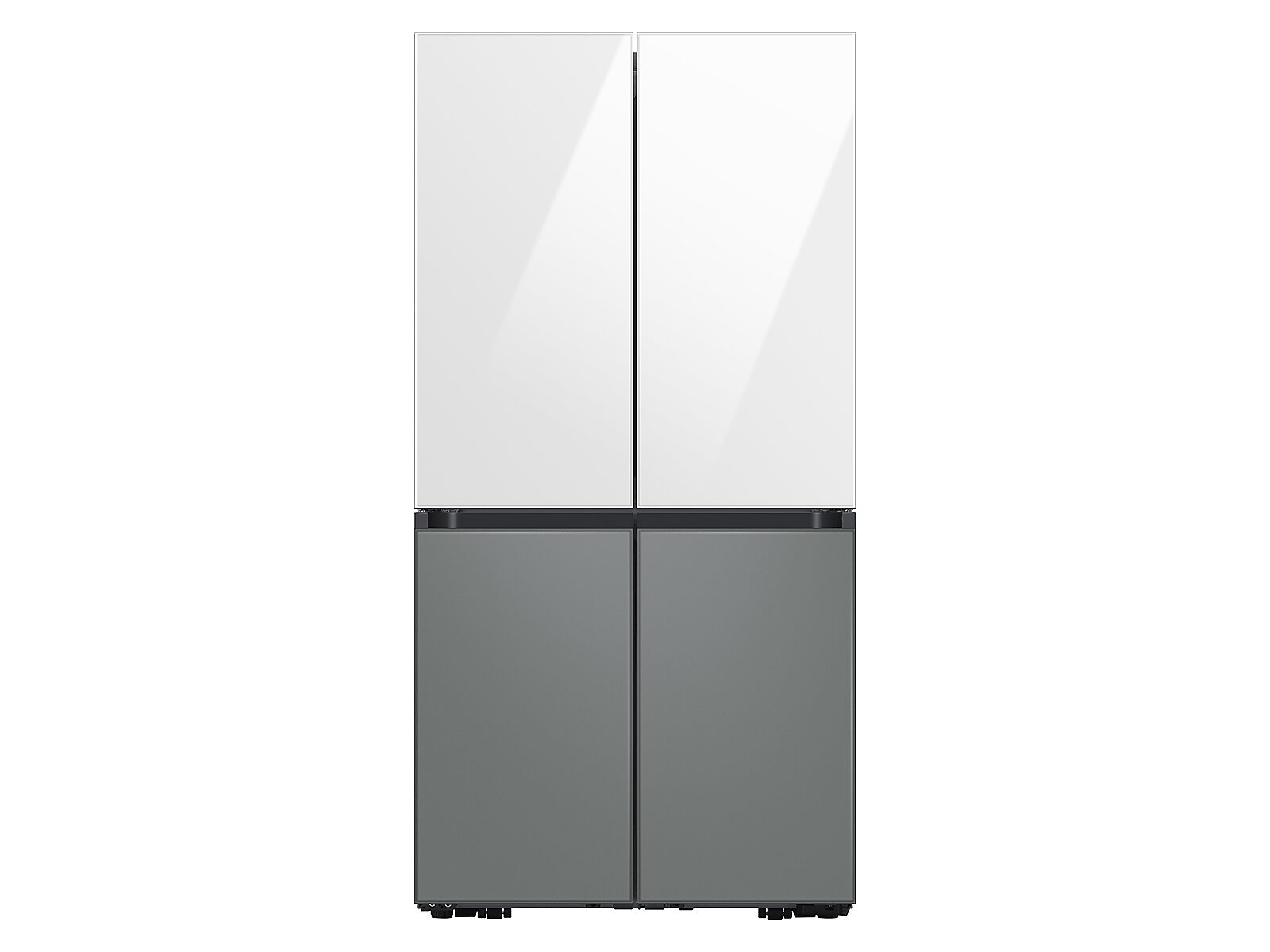 Bespoke 4-Door Flex™ Refrigerator Panel in White Glass - Top Panel(RA-F18DUU12/AA)