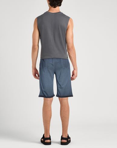 Man Shorts & Bermuda Shorts Slate blue Size 32 Cotton