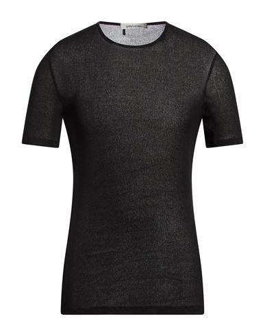 Man Sweater Black Size 38 Viscose, PBT
