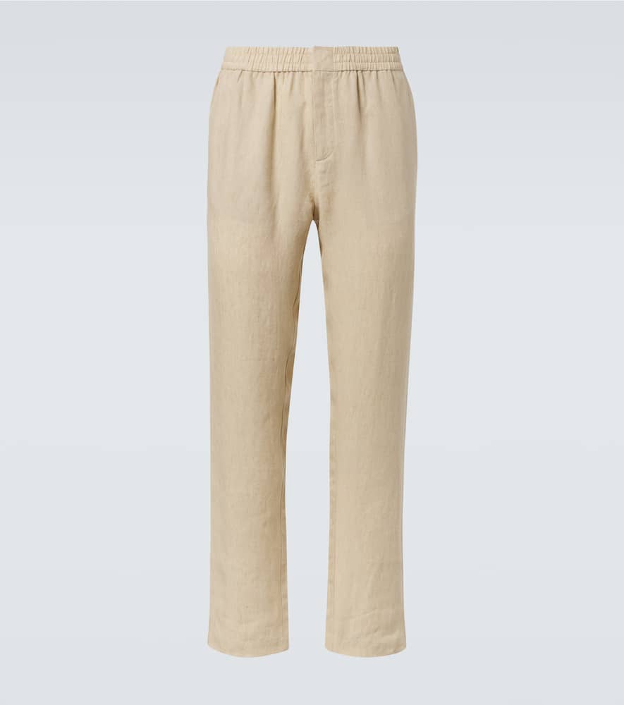 Linen straight pants