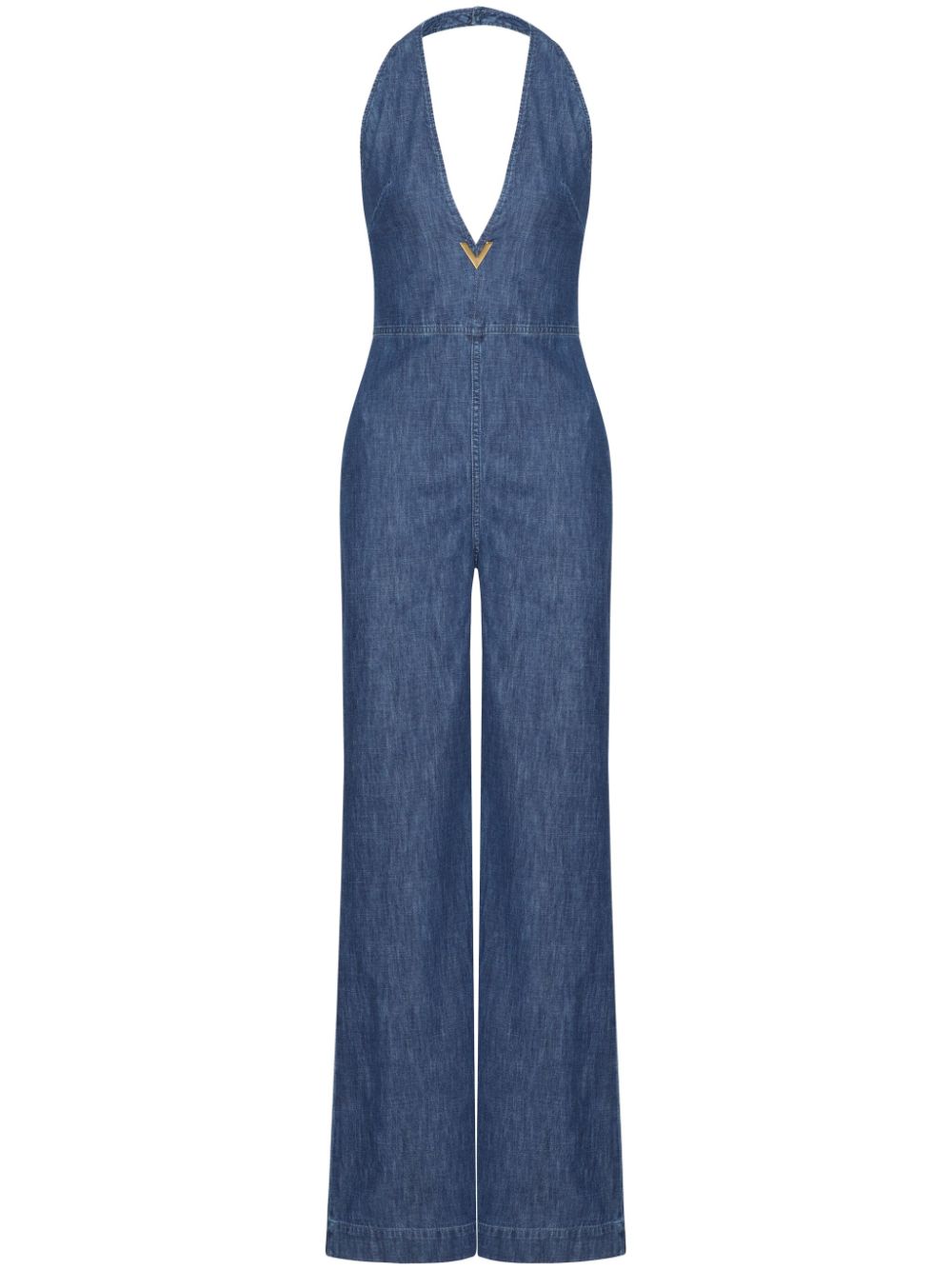 Chambray denim jumpsuit - Blue