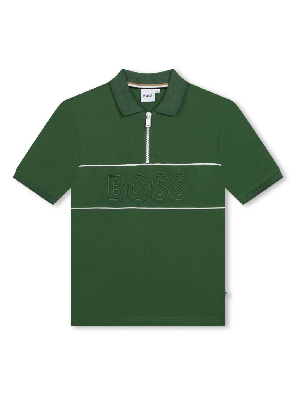Logo-embroidered stretch-cotton polo shirt - Green