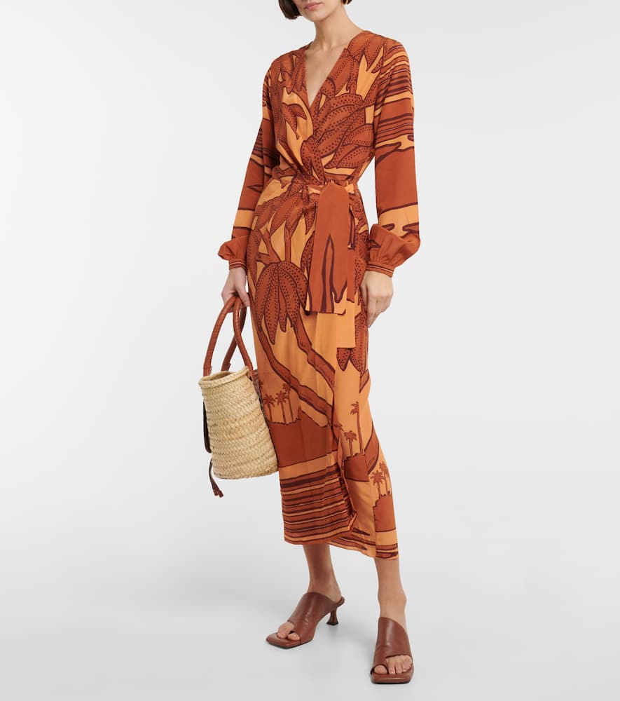 Silk crêpe de chine maxi dress