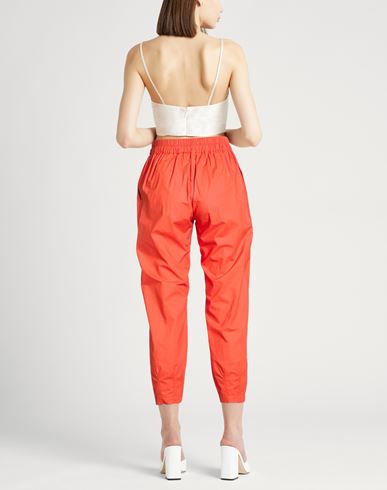 Woman Pants Tomato red Size 10 Cotton